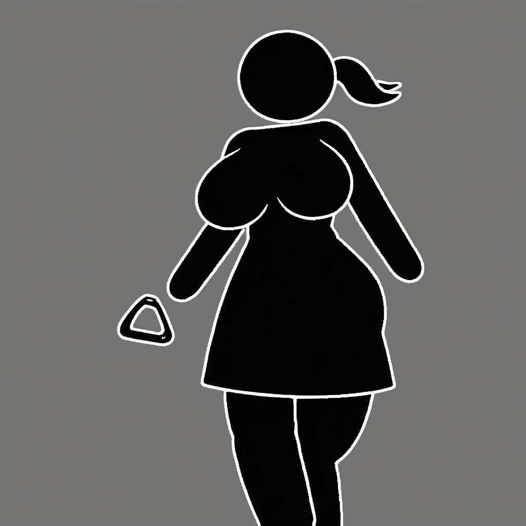 stickwoman - warning sign person V1