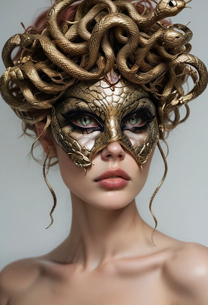 score_9, score_8_up, score_7_up, rating_safe, concept art, semi-realistic, 1girl, solo.
Young beautiful face, fit body,
Medusa Crown. Snake Eye mask