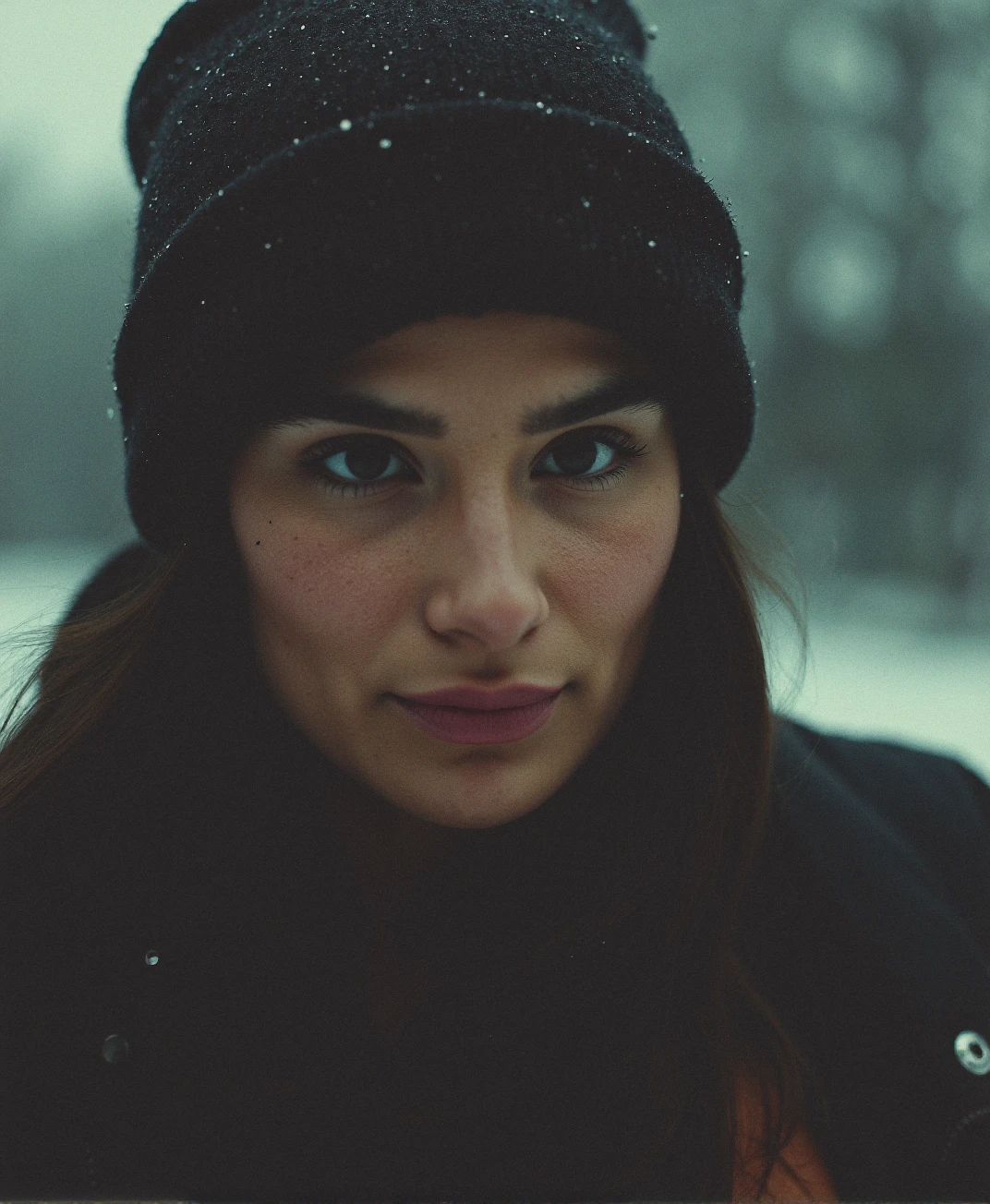 An analogue photo of (sks woman:1)