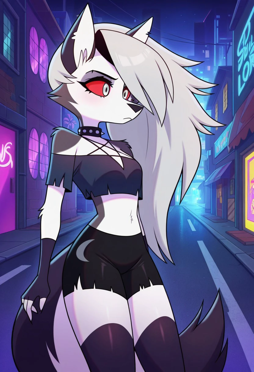 score_9, score_8_up, BREAK, source_anime, (1girl, solo), uncensored, perfect body, slim, thigh highs, fingerless gloves,
anthro, furry, sexy, spreading cameltoe, blush, smirk,
Loona \(Helluva Boss\), sexy pose, seductive, flirting, sexy glowing neon lingerie, sexy glowing neon stockings, sexy glowing neon bra, cyberpunk city, glowing neon signs, neon lit, nighttime, full moon, cyberpunk city, glowing neon signs, neon lit, nighttime, full moon,cyberpunk city, glowing neon signs, neon lit, nighttime, full moon, cyberpunk city, glowing neon signs, neon lit, nighttime, full moon, cyberpunk city, glowing neon signs, neon lit, nighttime, full moon, cyberpunk city, glowing neon signs, neon lit, nighttime, full moon, cyberpunk city, glowing neon signs, neon lit, nighttime, full moon, lingerie suspenders,