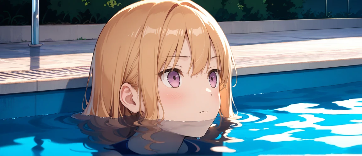 1girl, swimsuit, shoulders under water, partially submerged, pool, outdoors, upper body,
simple background, fron side, closed mouth,
masterpiece, best quality,
<lora:shoulders_under_water_anyillustriousXLFor_v11_adamsf_5390_v1.0:1>