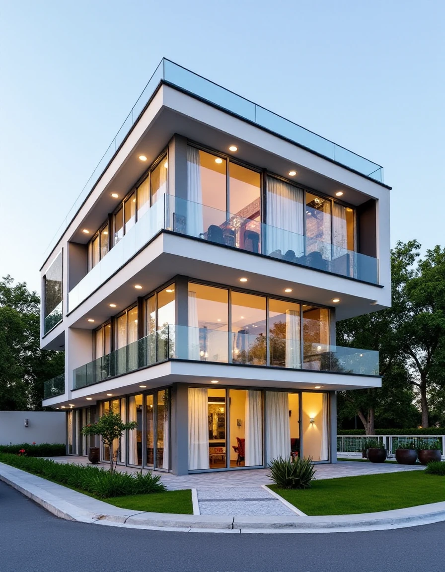 <lora:JJsModernHouse_Flux:1> , ((modern house)), buildungs, street, sky, curvy,, photography, capturing moments, storytelling, creative composition