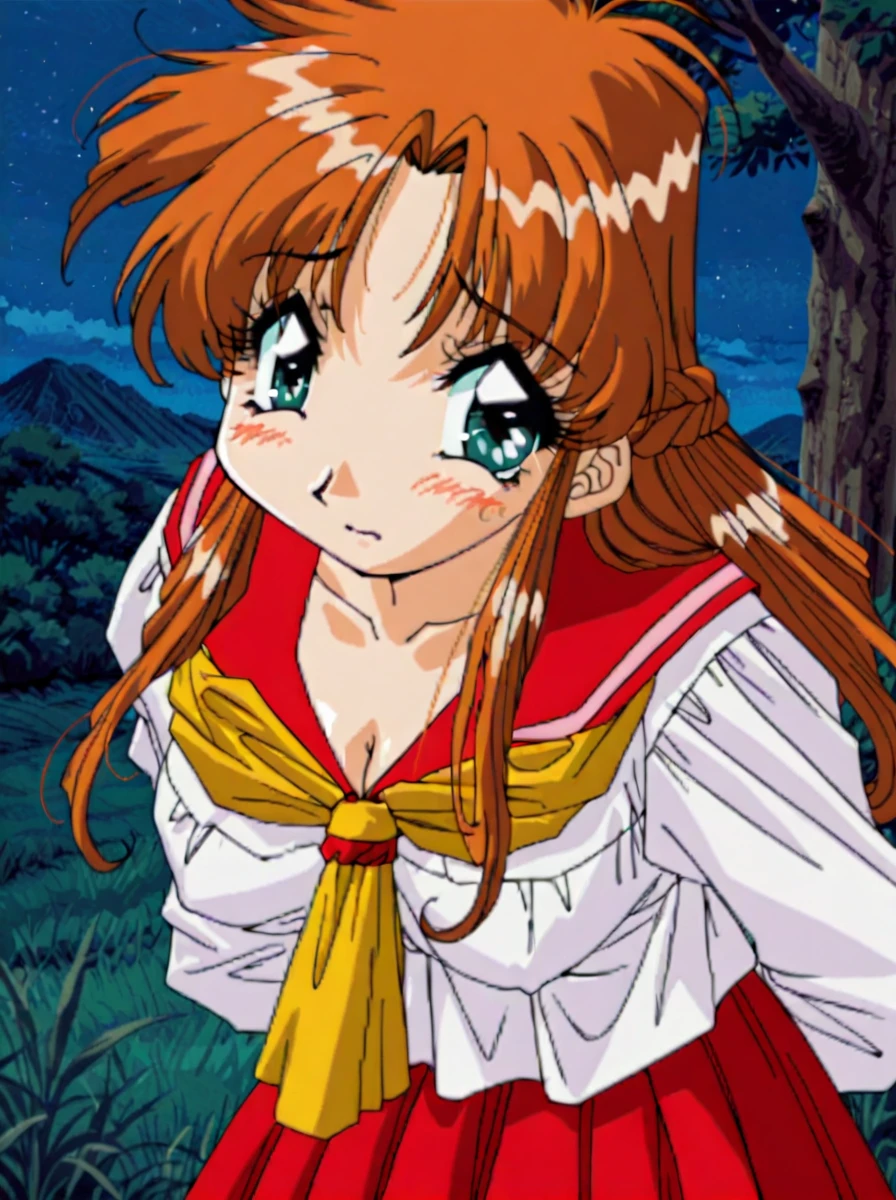 Surreal beautiful elf, curly red hair, face detailed,pointy cat ears,  very big , HD, 4K 