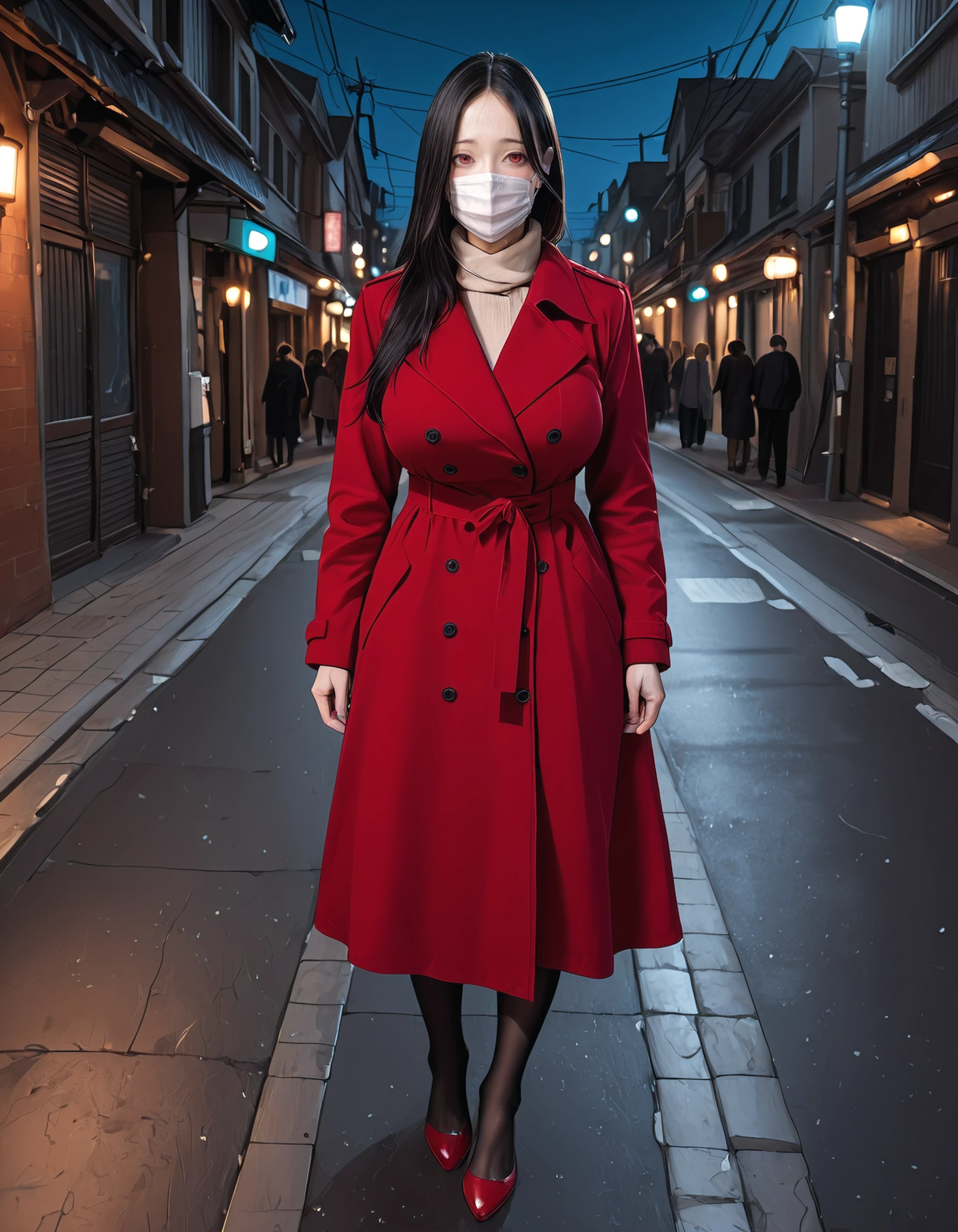 Kuchisake Onna (slit mouth woman) Illustrious