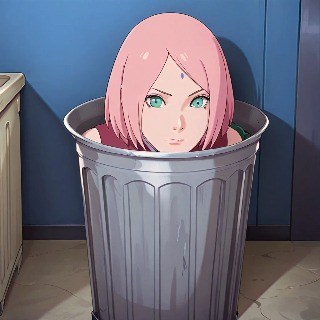 Sitting in Trash Can - Pony/IL | Shrekman Meme models Illustrious-V1.0