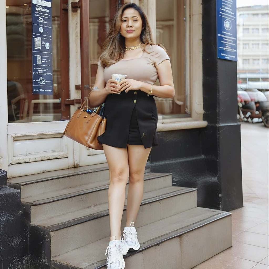 indonesian, jewelry, bag, 1girl, realisitc