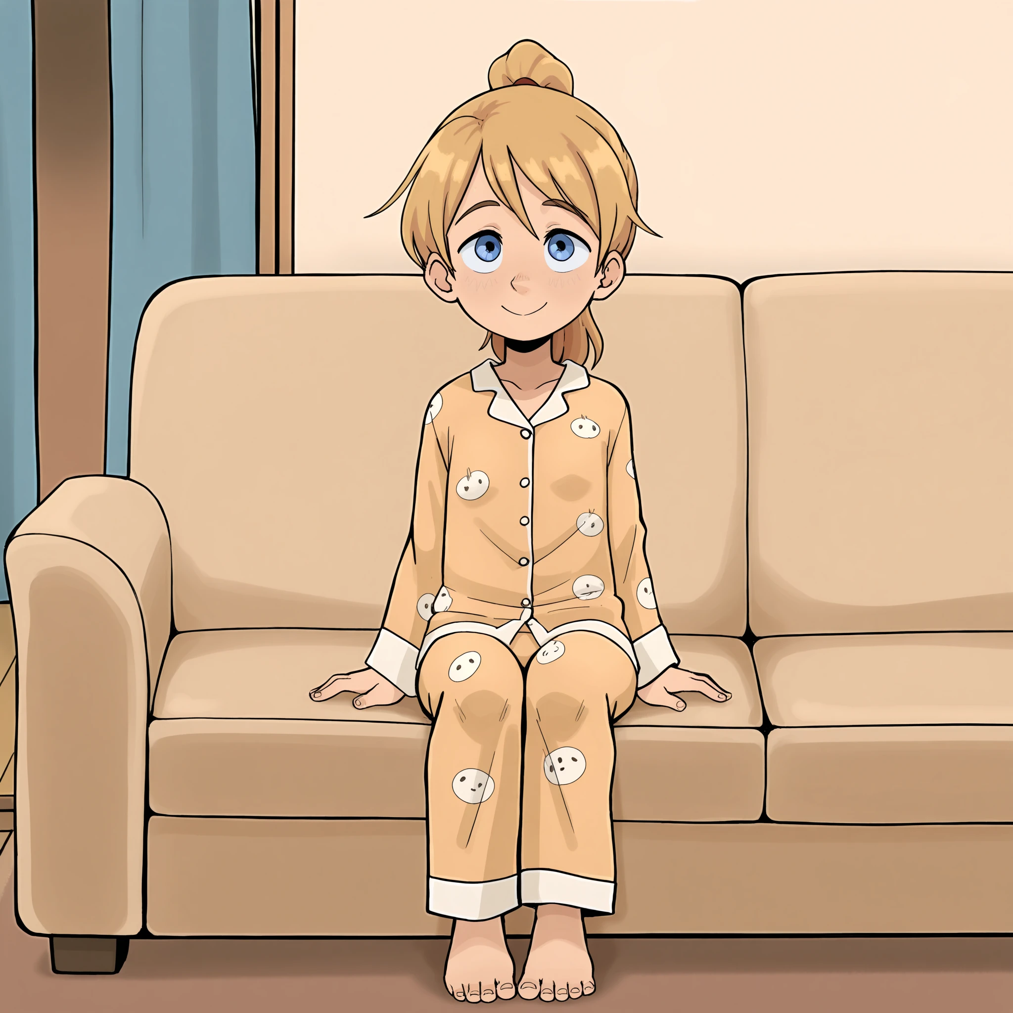 masterpiece, best quality, absurdes, 1girl, solo, full body,
(source_cartoon),
<lora:Riley Andersen (Inside Out) - Gnsisir Style (Illustrious):0.8>
Riley_Ander_Gnsisir, blue eyes, dirty blonde hair, ponytail, smile, happy,
pajamas,
indoors, couch,
<lora:Detailer_NoobAI_Incrs_v1:0.4> detailed,