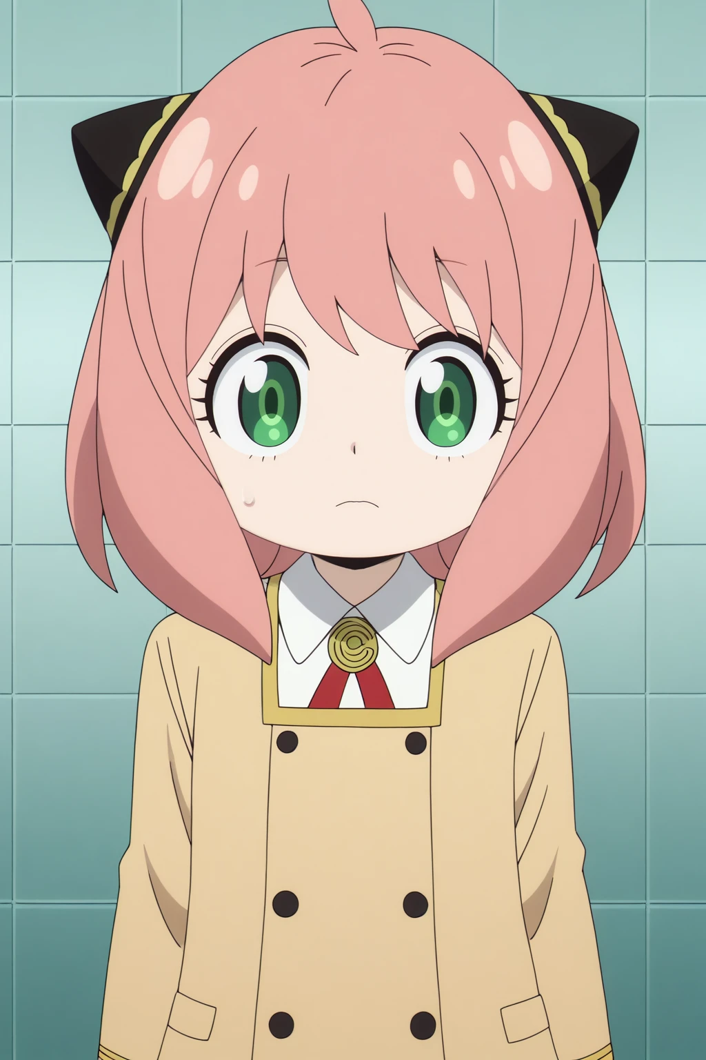 flat colors, flat shadows, anime coloring, Anya_Forger, eden academy school uniform <lora:Spy_X_Family_-_Anya_Forger:0.8>