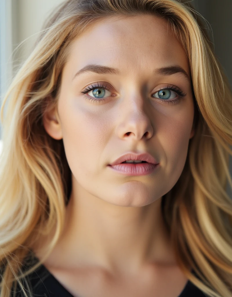 <lora:Sydney_Barrett:0.9> sydney barrett , 1girl, blonde hair, long hair, blue eyes. Closeup face portrait
