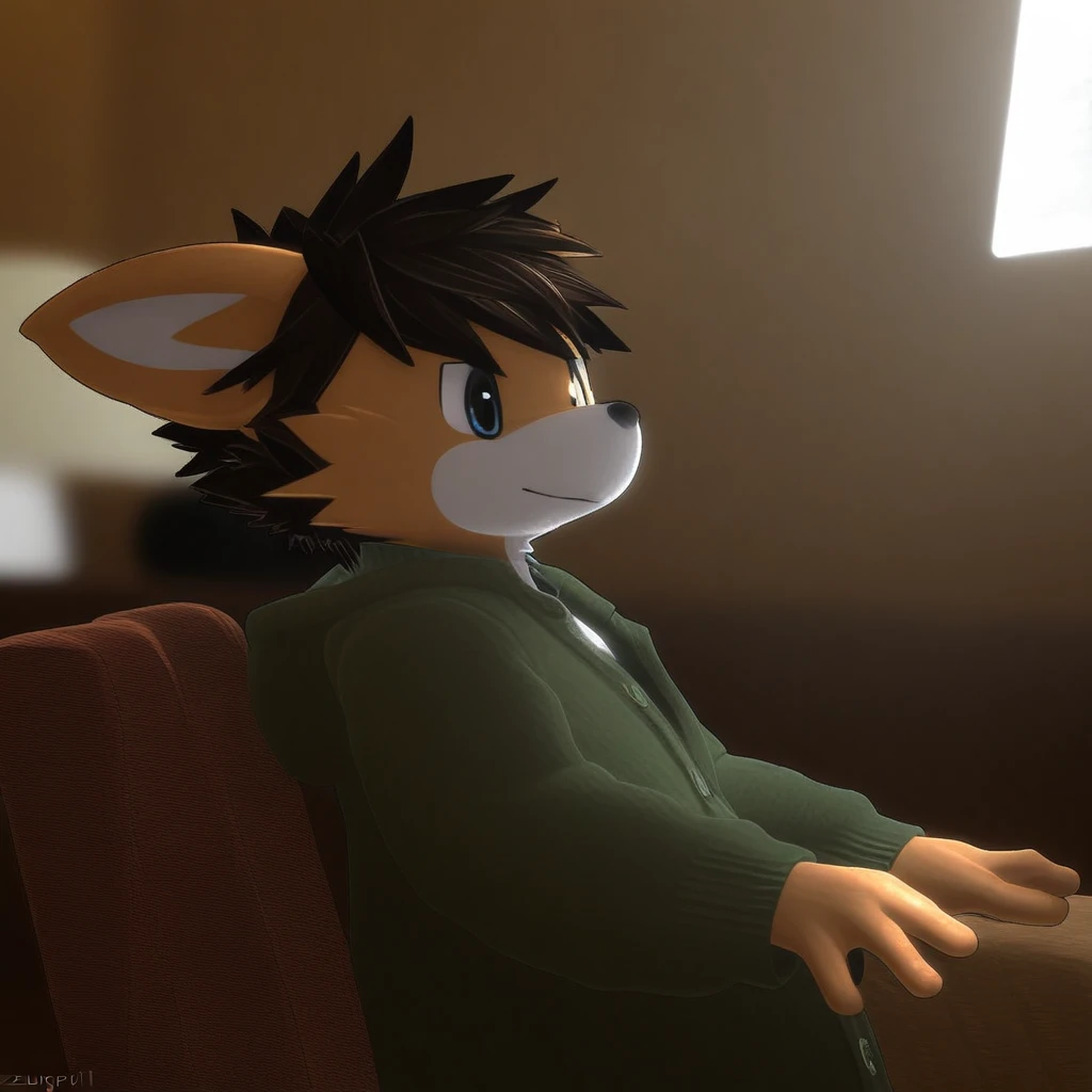 by zuppu11, by squarepeg3d, 3d (artwork), 1boy, male focus, solo, furry, cute, general, masterpiece, best quality