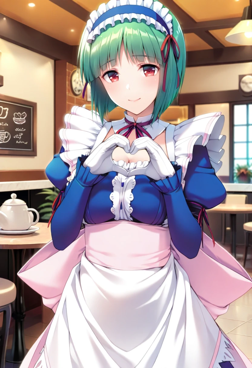 masterpiece:1.4, best quality
kirkiko, maid:1.1, in a bustling cafe, shy, dim light, face, upper body, thighs, blush, nose blush
 <lora:kiriko-05:1>