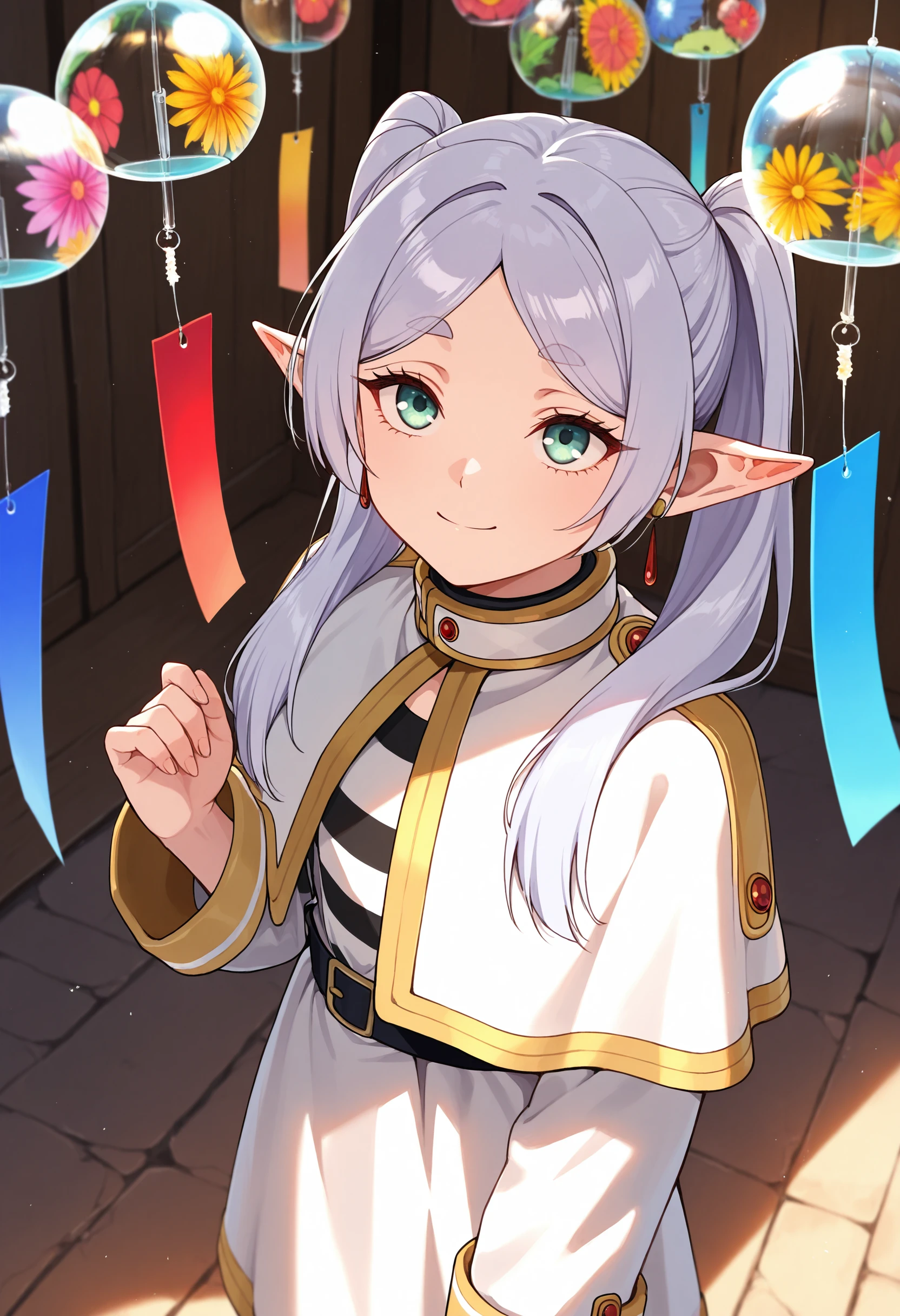 masterpiece, best quality, absurdres, safe
1girl, wind chime, frieren, looking up, smile
<lora:many_wind_chime_il_2_d16:1>