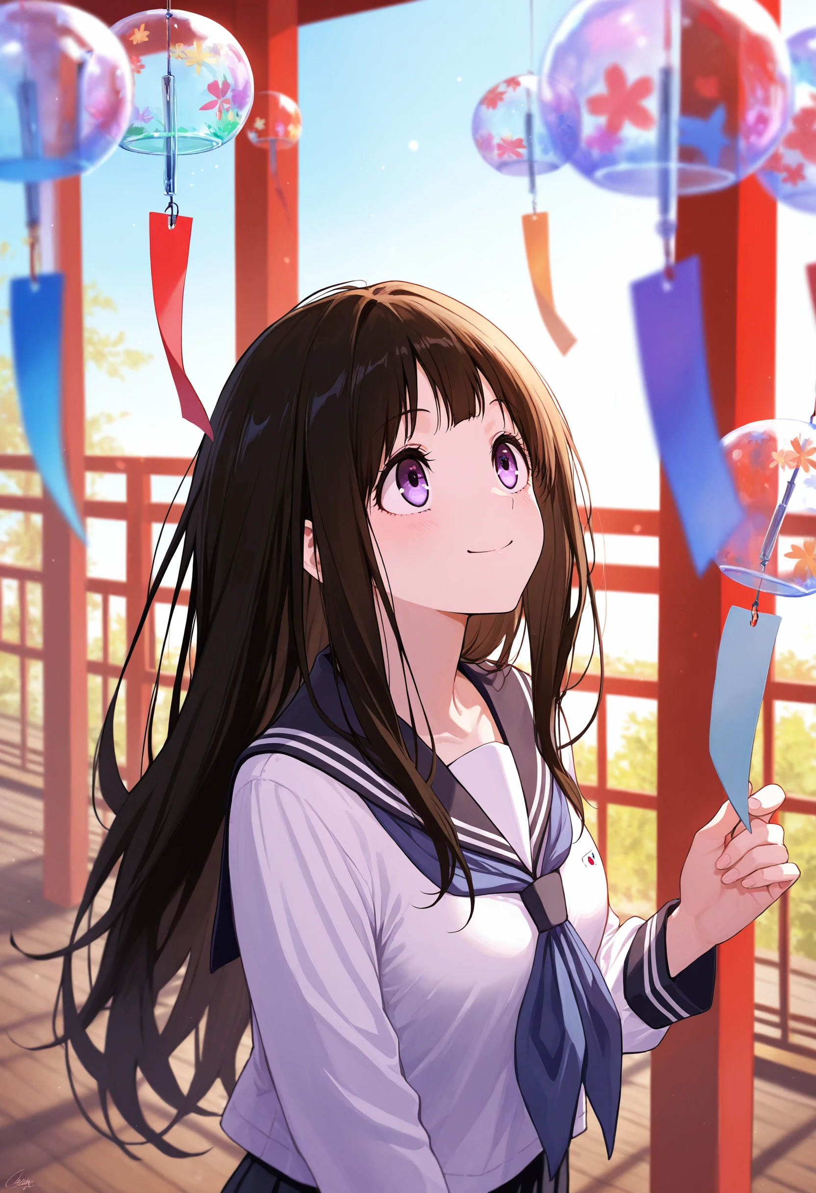 masterpiece, best quality, absurdres, safe
1girl, wind chime, chitanda eru, smile, looking up
<lora:many_wind_chime_il_2_d16:1>