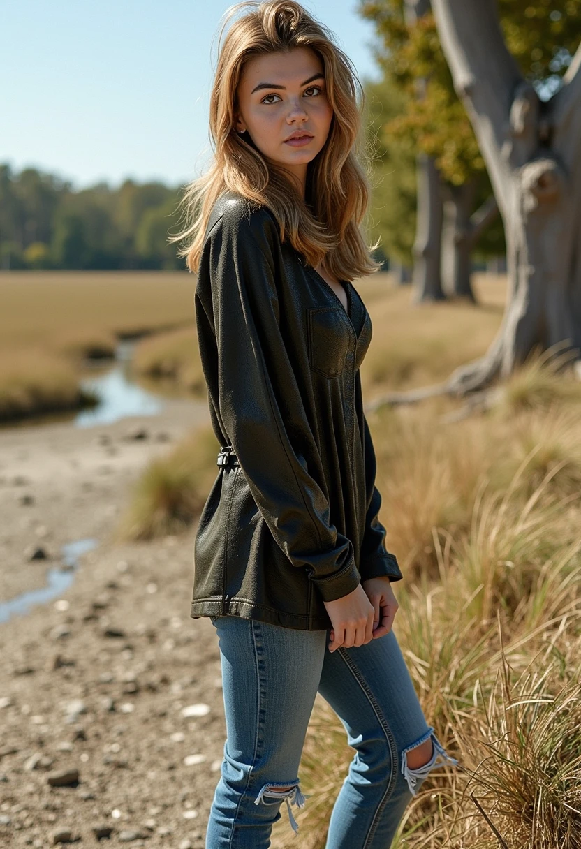girl 30 years old in (((random clothes))), (((random location))), full length, looking at viewer
