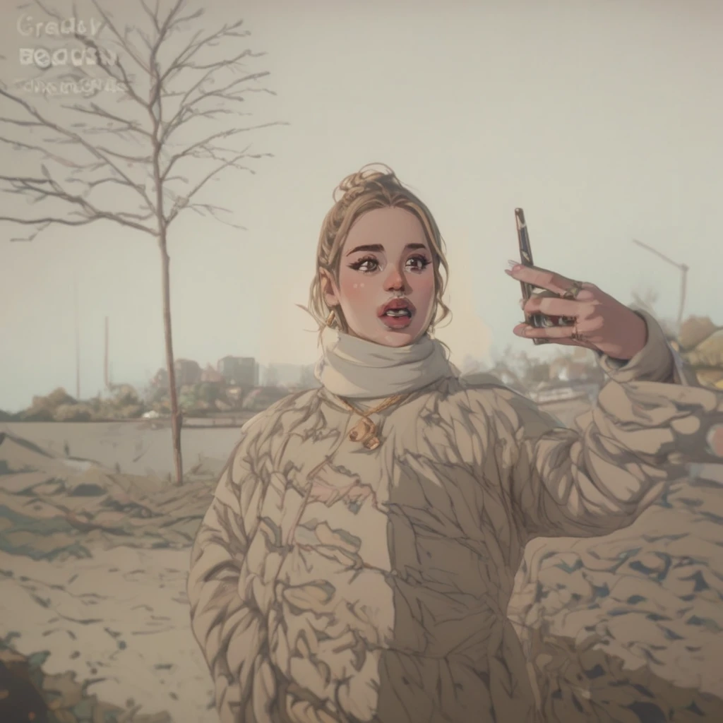 normal girl, pretty, Selfie, bionde