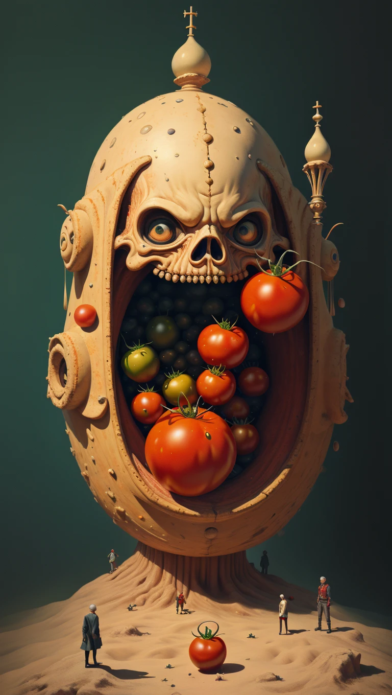 <lora:urotatoSD10:1>, ur0tat0sd10, masterpiece, best quality, newest, absurdres, highres, strange, surreal, justice tomato