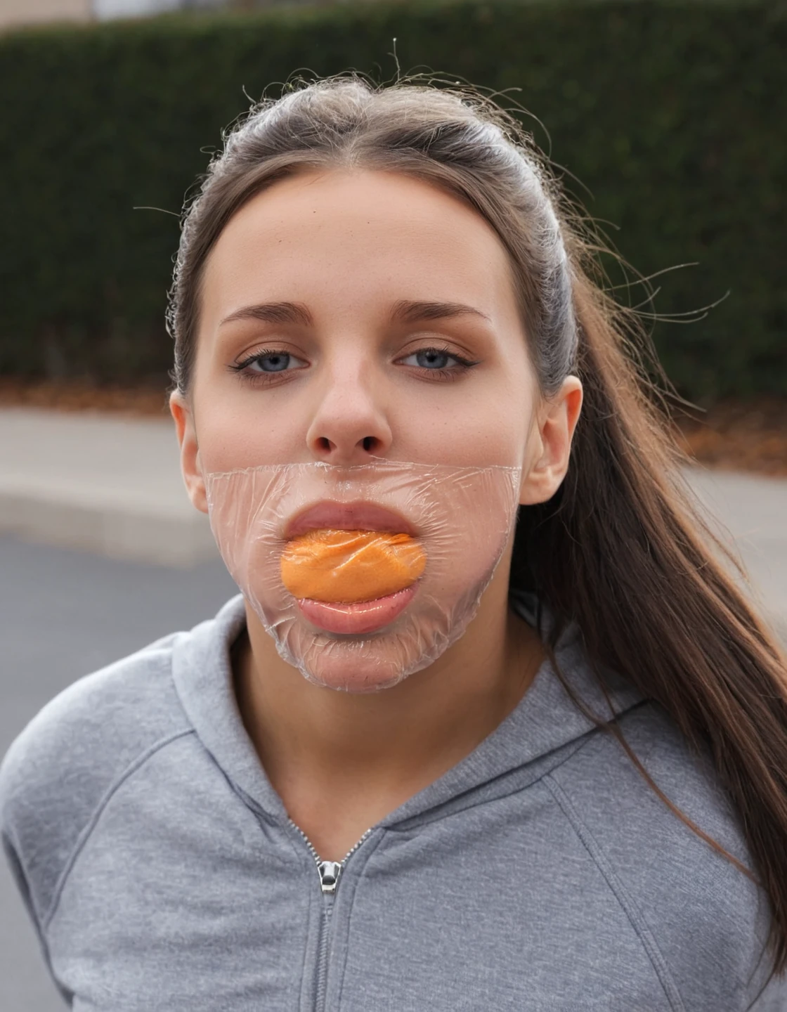 tegaderm clear stuffed tape gag stuffed tegaderm gag