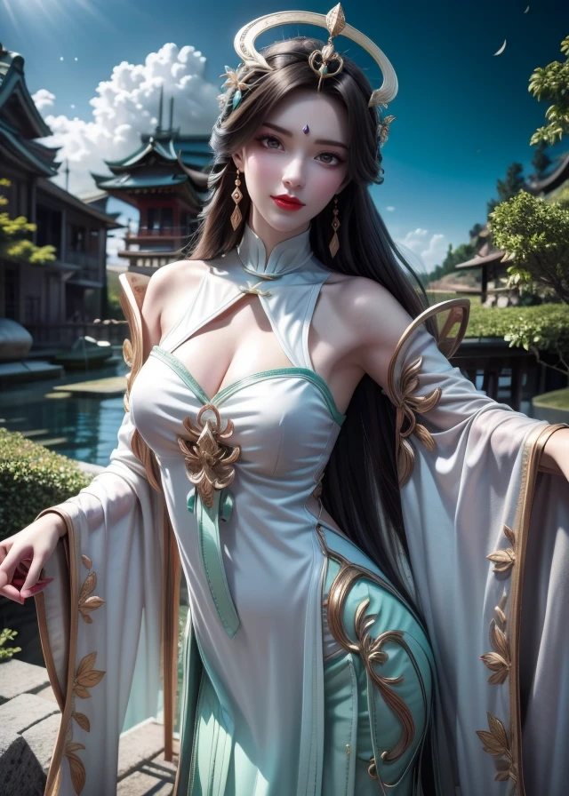 8K、Ultra HD、anime、(A very beautiful female character with beautiful features)、((Beautiful clear blue eyes))、Beautiful long hair、Messy bangs、Depiction of the upper body、(((Beautiful long thin fingers)))、(((Prayer Pose)))、((Wearing a glittering golden outfit))、(I'm doing fortune telling)、Mysterious Space、((hexagram background))、((Facing forward))、(((I'm directing my gaze here)))、