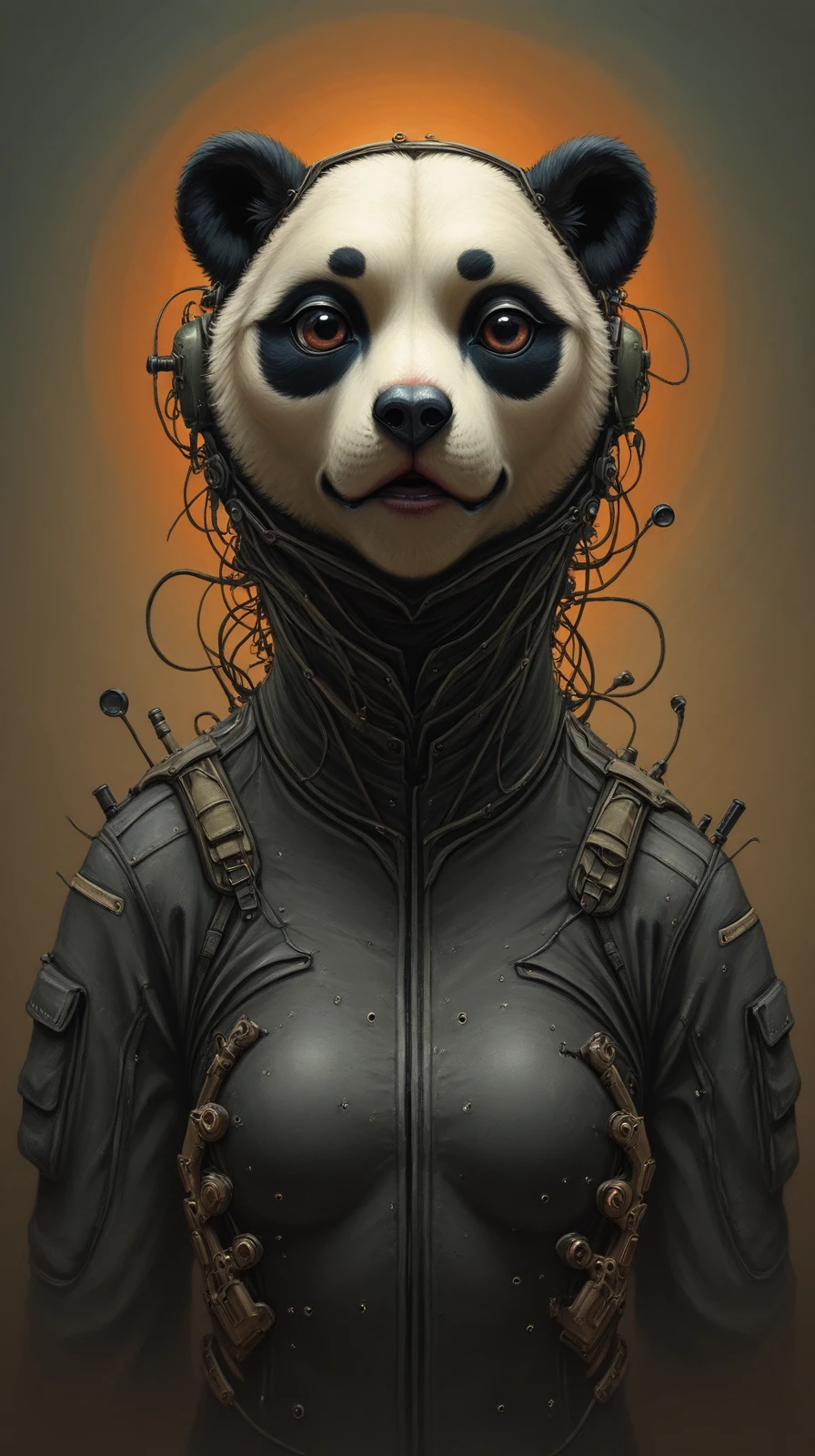 <lora:urotatoIL11:1>, ur0tat0il11, masterpiece, best quality, newest, absurdres, highres, upper body, realistic portrait, tactical panda