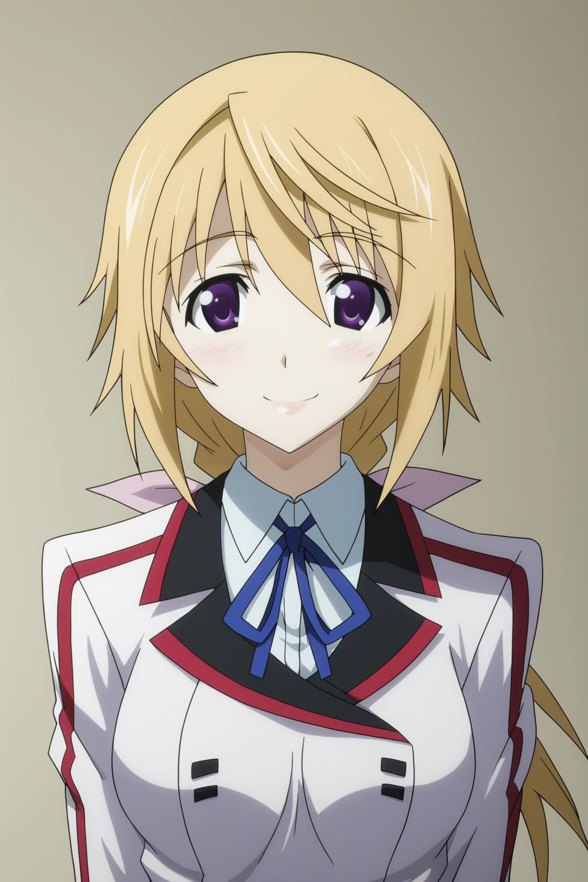 score_9, score_8_up, score_7_up, source anime, prefect lighting, very aesthetic, BREAK, anime coloring, anime screencap,
<lora:charlotte_dunois_v3-pdv6:1>, 1girl, charlotte dunois, infinite stratos, blonde hair, purple eyes, low ponytail,
infinite stratos academy school uniform,
BREAK, looking at viewer, smile, upper body, portrait, close-up,
BREAK,