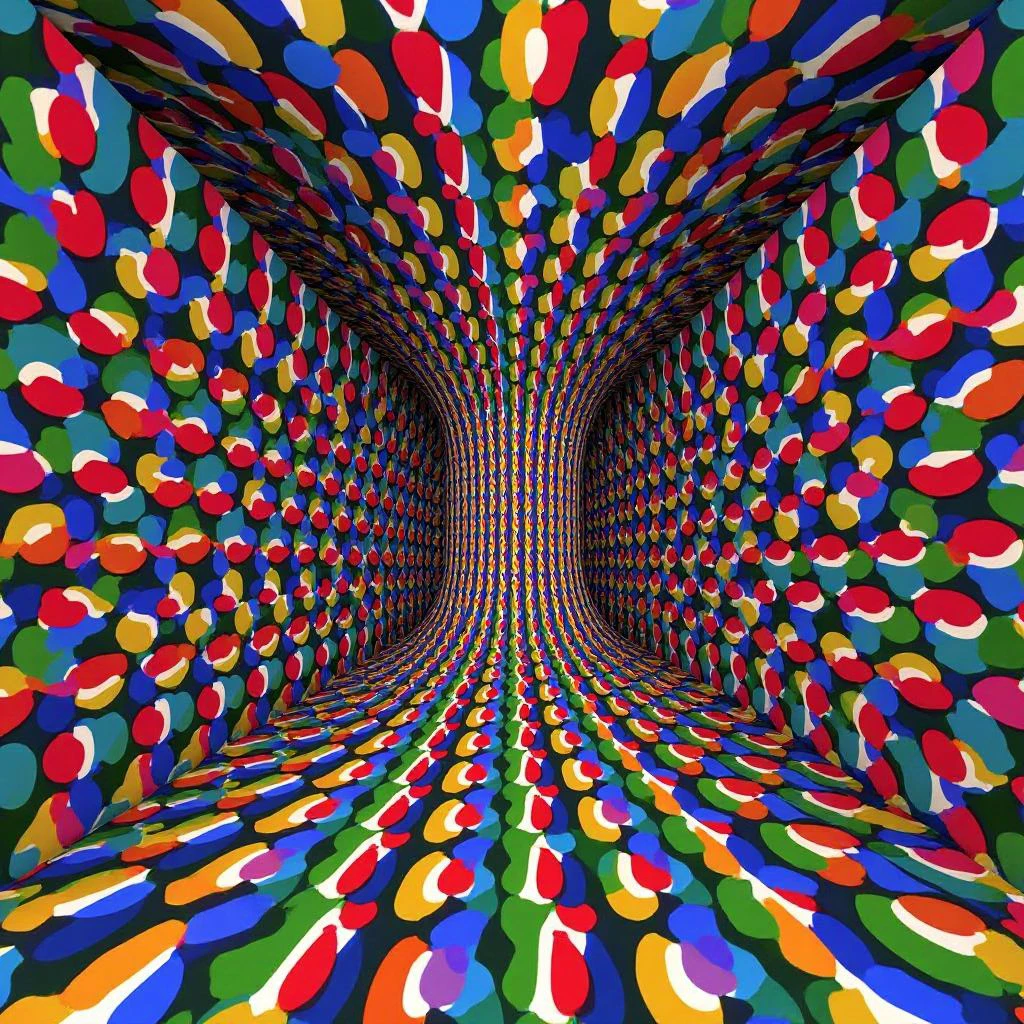 optical illusion of a liminal space