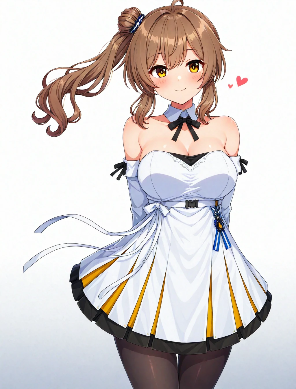 <lora:satou_sasara_XL_illustrious-noob_v1:1> satou sasara, strapless dress,, best quality, high quality,masterpiece, highres,neswst,