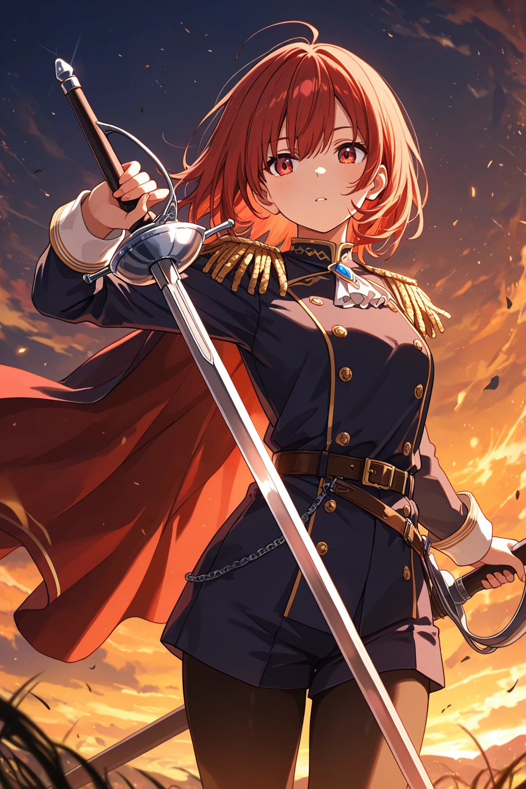 masterpiece, best quality, absurdres, safe
1girl, holding sword, rapier