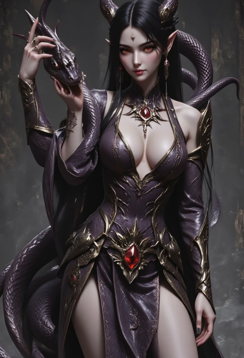 please for the love of god rate it PG for the damned challenge. NewFantasyCore, metal snake, metallic snake, snek, goth