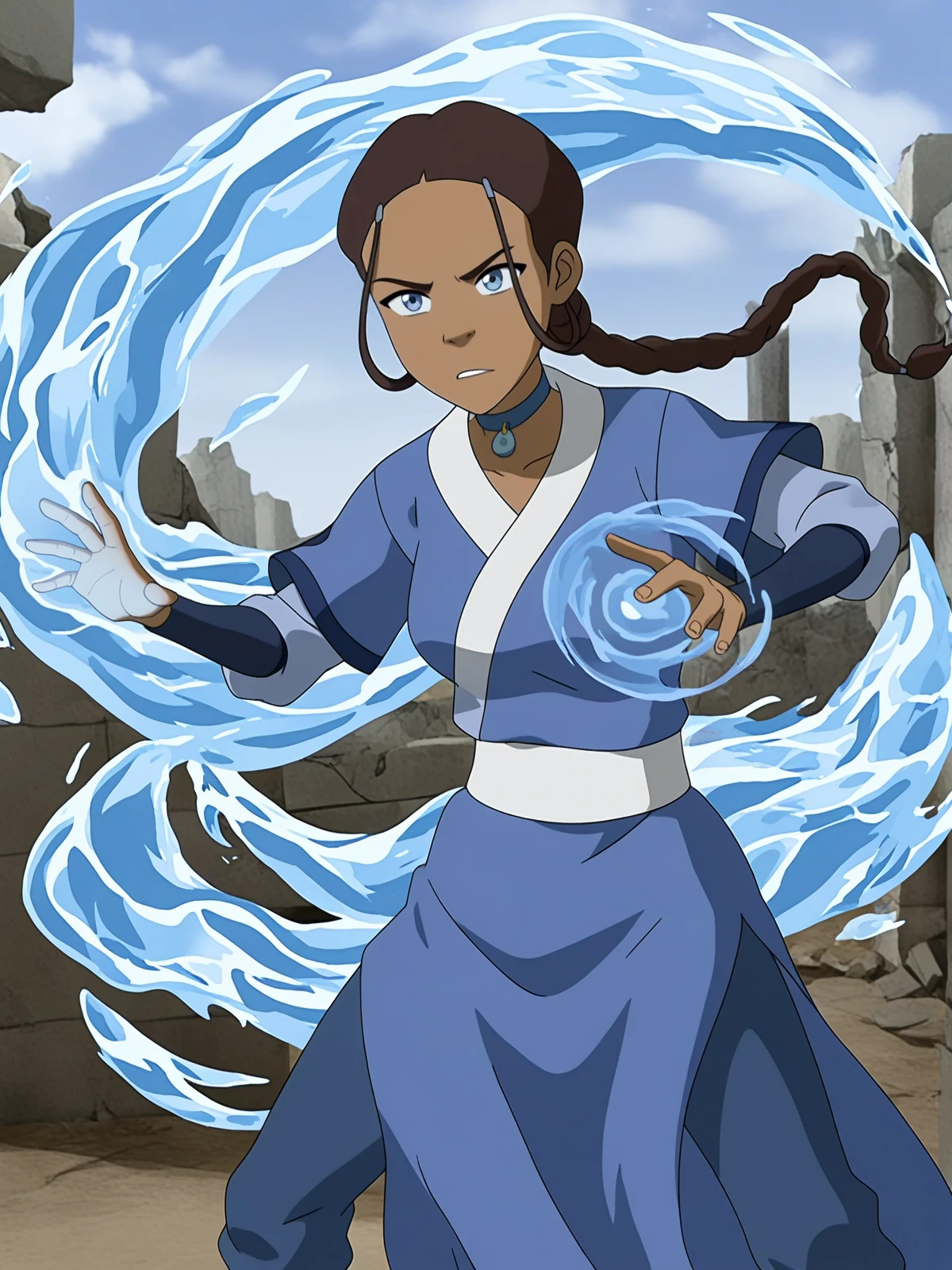 Katara - Avatar: The Last Airbender (NoobAI-XL) Fire Nation V-pred v1.0