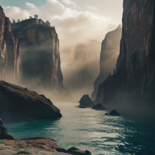 (no humans, low view, scenary, perspective:1.5), (Rapidly flowing river carving through deep canyons, Rocks and boulders in various shades of gray and brown, Turquoise water glistening under the bright sunlight, Spray of water creating misty clouds, Sharp and detailed focus, High contrast lighting, Dramatic and intense atmosphere., soft diffused lighting, in the night, dusk), stunning modern urban upscale environment, ultra realistic, concept art, elegant, extremely detailed, intricate, sharp focus, depth of field, volumetric fog, HDR, 32K, 16K, natural lighting, professional photograph (in style of Daniel Kordan:1.5), movie promotional poster, vibrant details, abstract beauty, UHD <lora:photo_aesthetic_slider:0.7> <lora:hyperdetailer_v080:0.3> BREAK
ethereal and emotive photography, professional color grading, rich deep colors, studio quality, color-accurate, spectrum-precise, perceptually accurate, color calibrated, tone-mapped, professional photograph taken by Leica SL2, APO-Summicron-SL 75mm F2 ASPH, Kodak Tri-X 320 <lora:BT_Orange_Filter_100_v1:1> (orange filter 100)