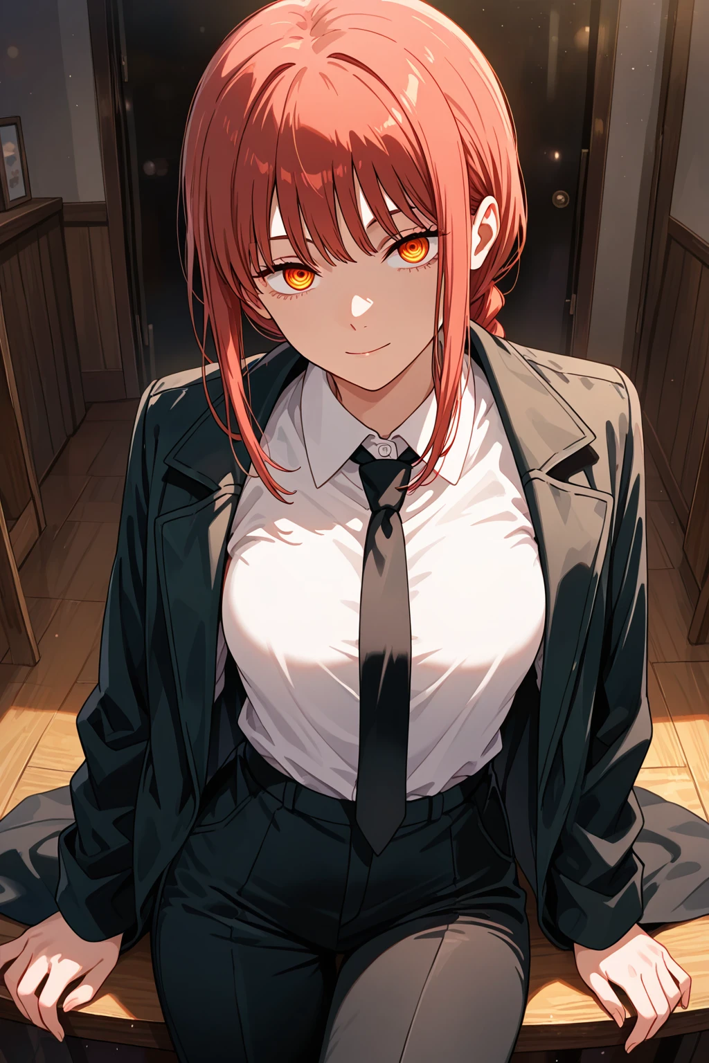 masterpiece, best quality, absurdres, safe
1girl, makima \(chainsaw man\)