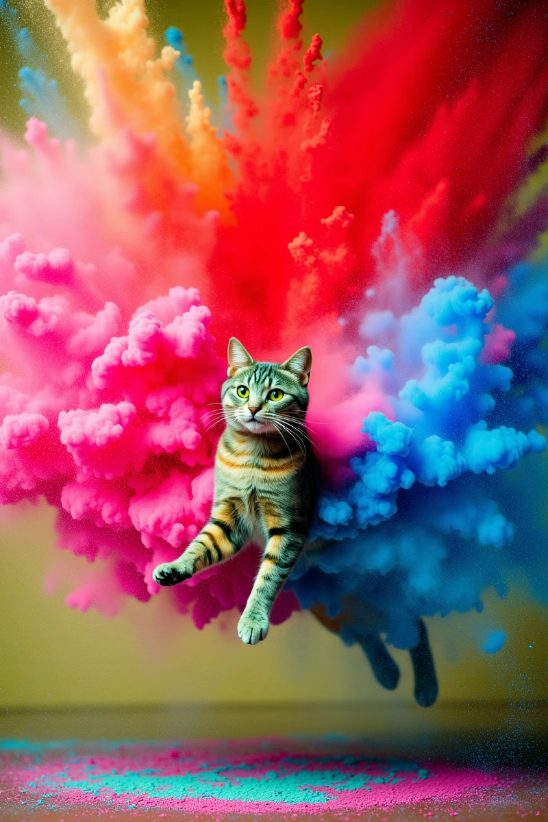 Colorful Powder Explosion Effect | Aesthetic Visual | Explosive Aesthetics v1.0