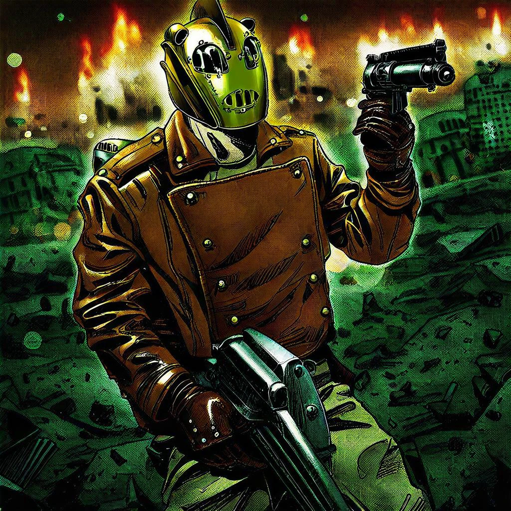 The Rocketeer's helmet and jetpack V1
