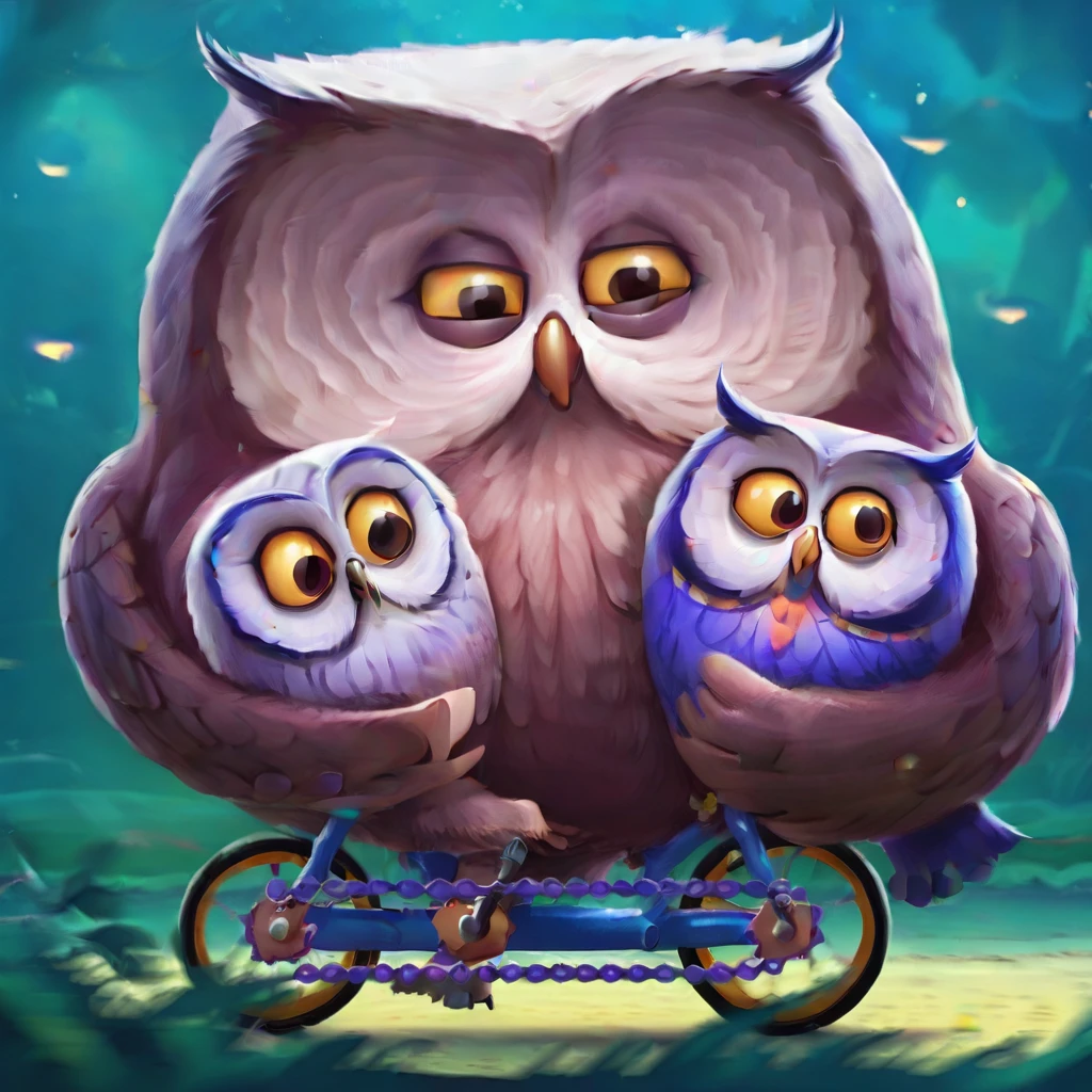 Cartoonish Brown Owl V1