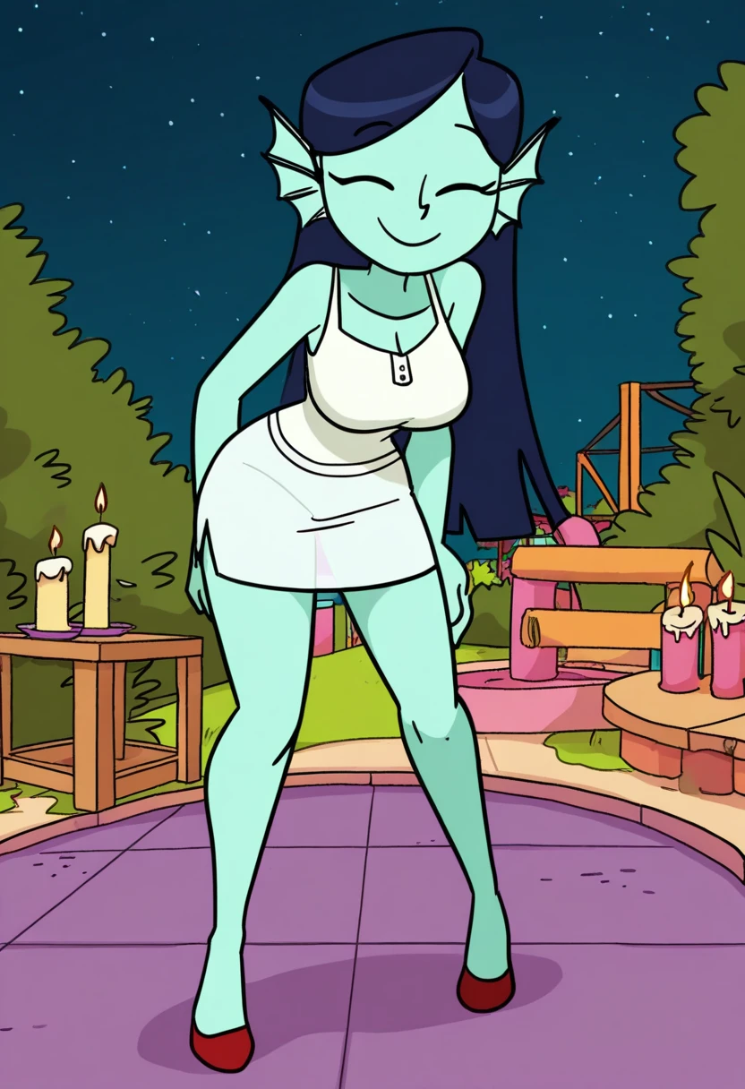 explicit, solo, bra, trixie_lulamoon, equestria_girls, breasts, clothes, female, looking at you, strip club, skirt, skirt lift, cartoon, panties, male_pov, bulge, twitching, briefs, unzipping, open fly, wink, blushing, smiling, big_bulge, show accurate, vector