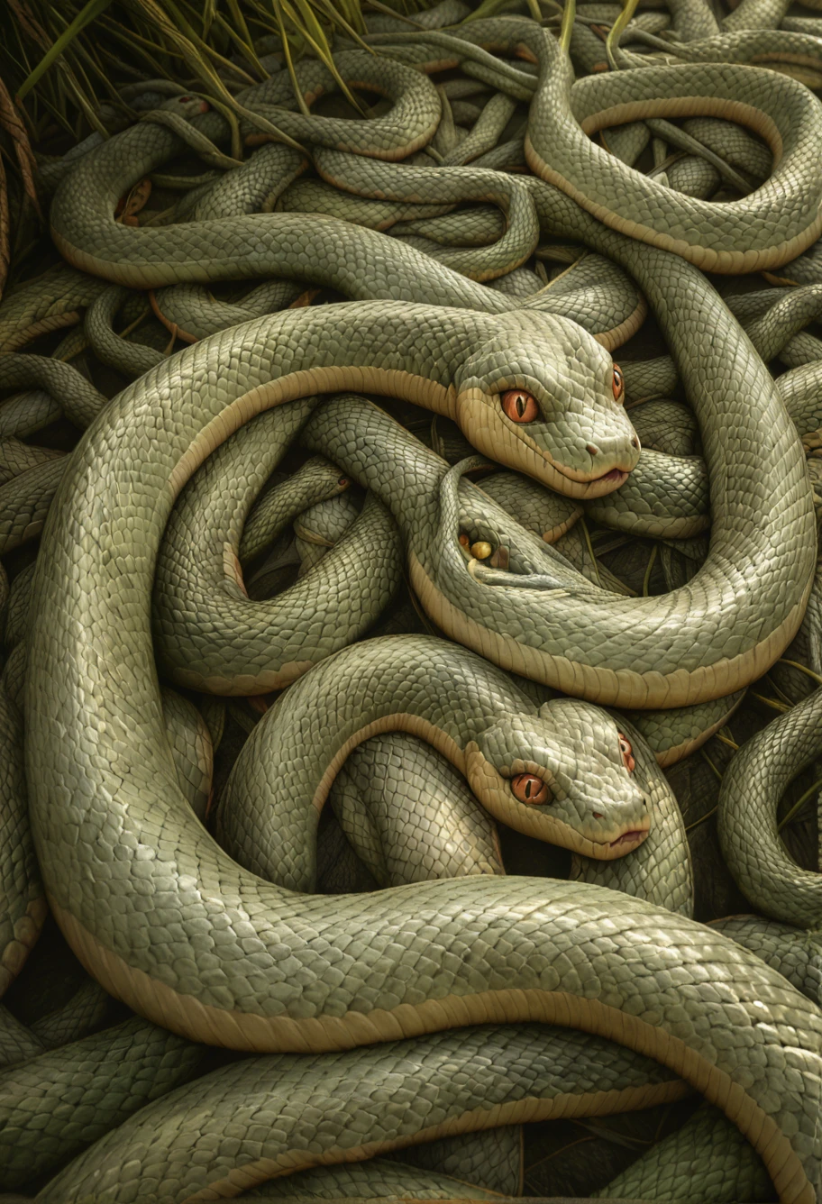 Snake tentacles in