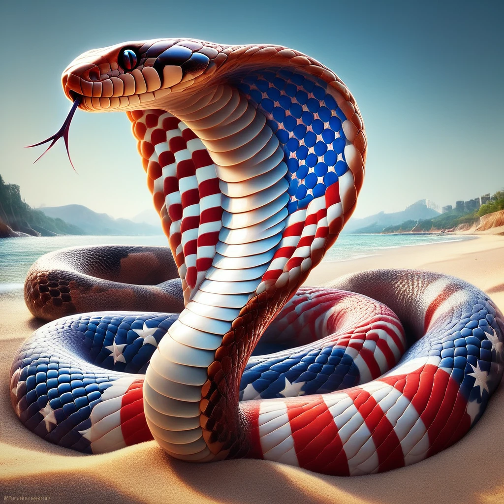 flag with a yellow field depicting a timber rattlesnake coiled and ready to strike. Beneath the rattlesnake are the words "DONT TREAD ON ME", Give me liberty, or give me death!