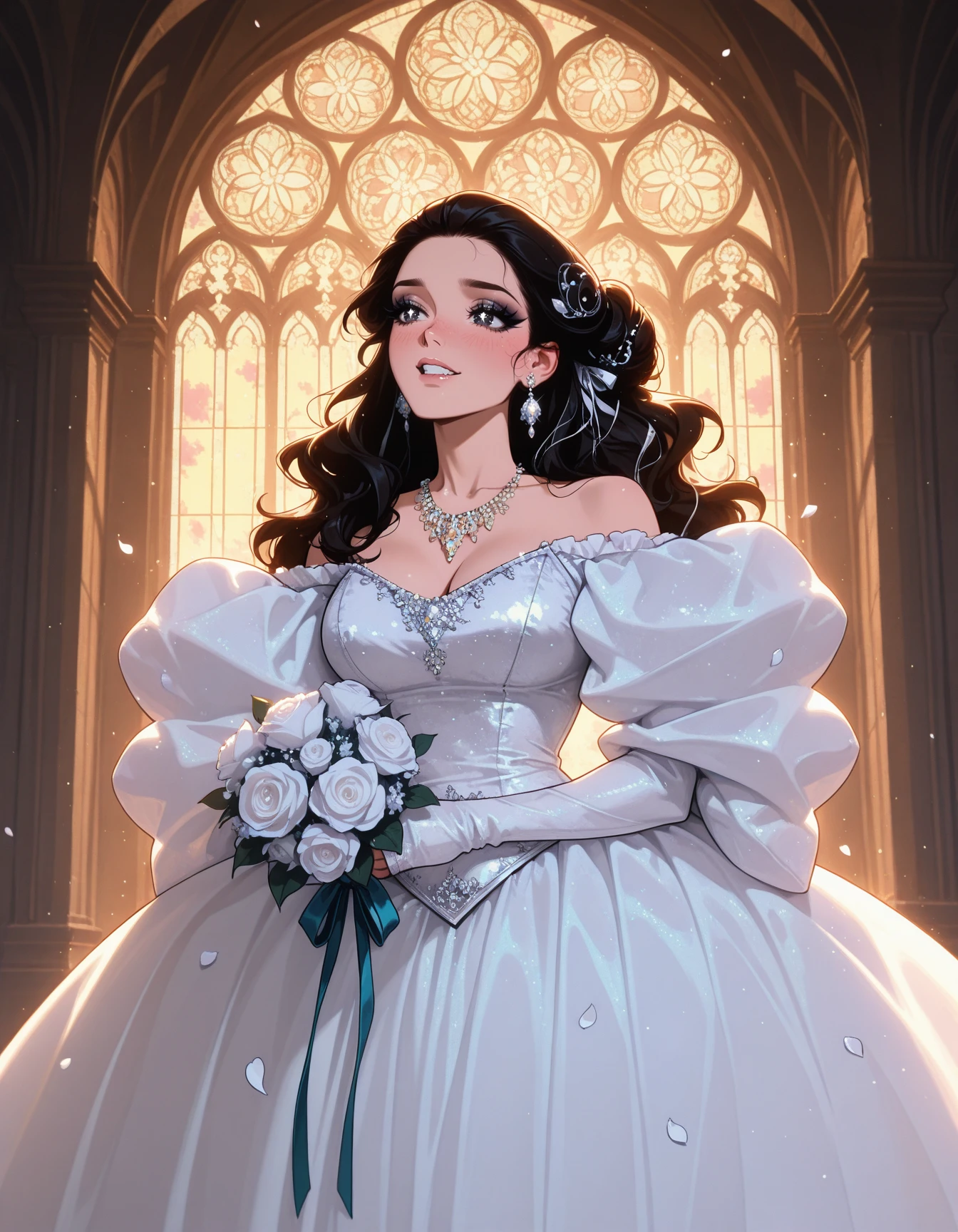 Sarah's Lamé Iridescent Ballgown | Labyrinth (1986) Illustrious