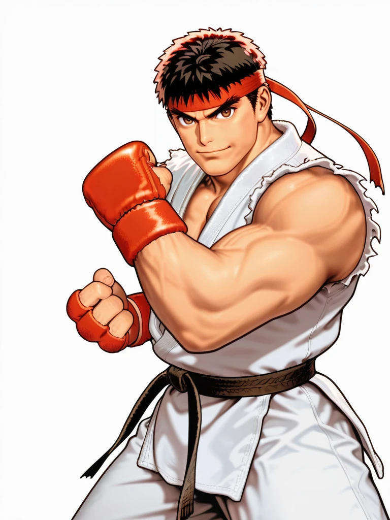 ryu, street fighter, 1man, high quality photo, (masterpiece, best quality, high resolution), <lora:ryu_street_fighter_copax_v1:0.7>, masterpiece,ultra realistic,32k,extremely detailed CG unity 8k wallpaper, best quality
