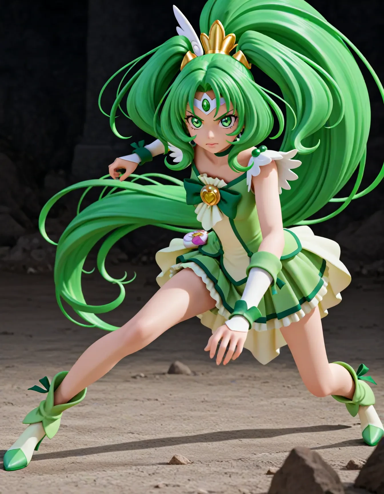 gardevoir, white dress, creatures \(company\), game freak, nintendo, pokemon, pokemon \(game\), at night, on grass, full moon, 
BREAK
bangs, colored skin, female focus, flat chest, gen 3 pokemon, green hair, green skin, hair over one eye, multicolored skin, pokemon \(creature\), red eyes, short hair, two-tone skin, white skin
BREAK
,full body, (chibi:0.7), [realistic], [3d], (3dcg), ((octane render)), [fisheye],full body,dutch angle, harada takehito
BREAK
(8k, RAW photo, best quality, masterpiece:1.2), ultra high res, (((realistic, photo-realistic))), professional lighting, detailed lighting, professional photography, fisheye, dynamic angle, high quality, high res, extremely detailed, bloom
BREAK
depth of field, sketch, sharp focus, soft lighting, good composition, god light highlight, detailed, (((photorealistic details))), detailed skin, to8contrast style