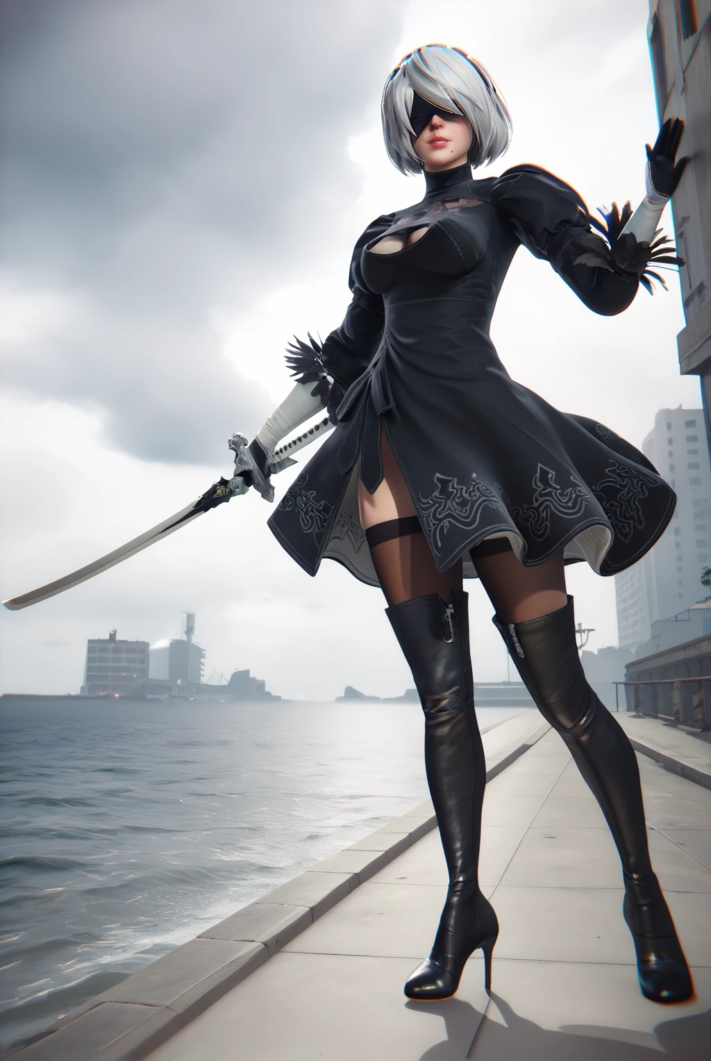 YoRHa 2b - NieR: Automata (default and Kainé outfits) v1.0