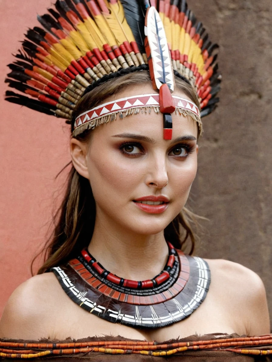 <lora:Natalie_Portman_SDXL_101:1> natalieportman101 1girl as a Aztec tribe woman