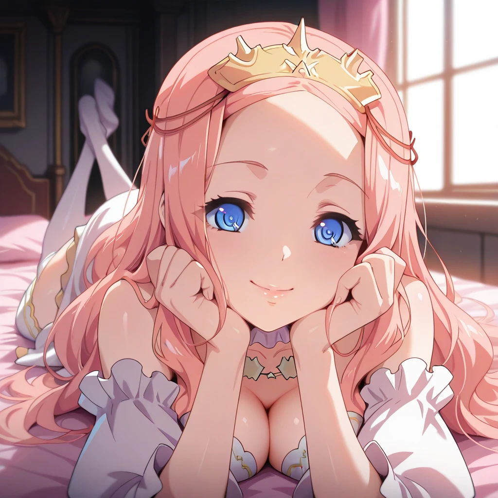 1 woman、Radiant hair、fluffy and soft hair、Sparkling eyes、爆乳、Too large breasts、Seductive breasts、Sheer underwear、Tiara of the Goddess、goddess god々Feeling、lace cape、aquamarine choker、Castle Room、Long Lace Bale、Ruffles and ribbons、A smile、The upper part of the body、 A glowing wand made of crystal.、Wings encrusted with aquamarine、A benevolent look、Eternal brilliance、Too large breasts、爆乳、puffy chest、Cinderella's Castle、Navel Ejection、I can see my nipples