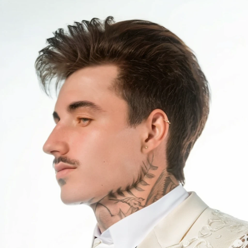 DSLR photo of ÉÉÆÇÉɳÄÉɨȼɦ side face.using a tuxedo.lace.professional photography.high resolution.detailed photo.portrait.RAW.analog film.still film.50mm.f/16.uhd.hdr.4k.cinematic lighting.adobe lightroom <lora:jakeandrich-ÉÉÆÇÉɳÄÉɨȼɦ-xl_8600_lora_f32:1>