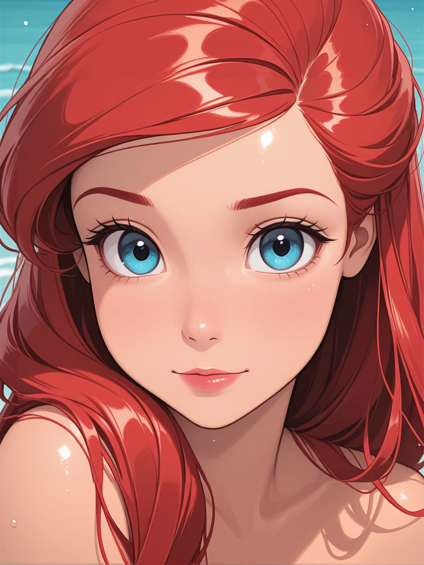 masterpiece, best quality, absurdres,
<lora:DisneyAriel:1.0>
DisneyAriel, 1girl, red hair, blue eyes, long hair, looking at viewer, portrait
