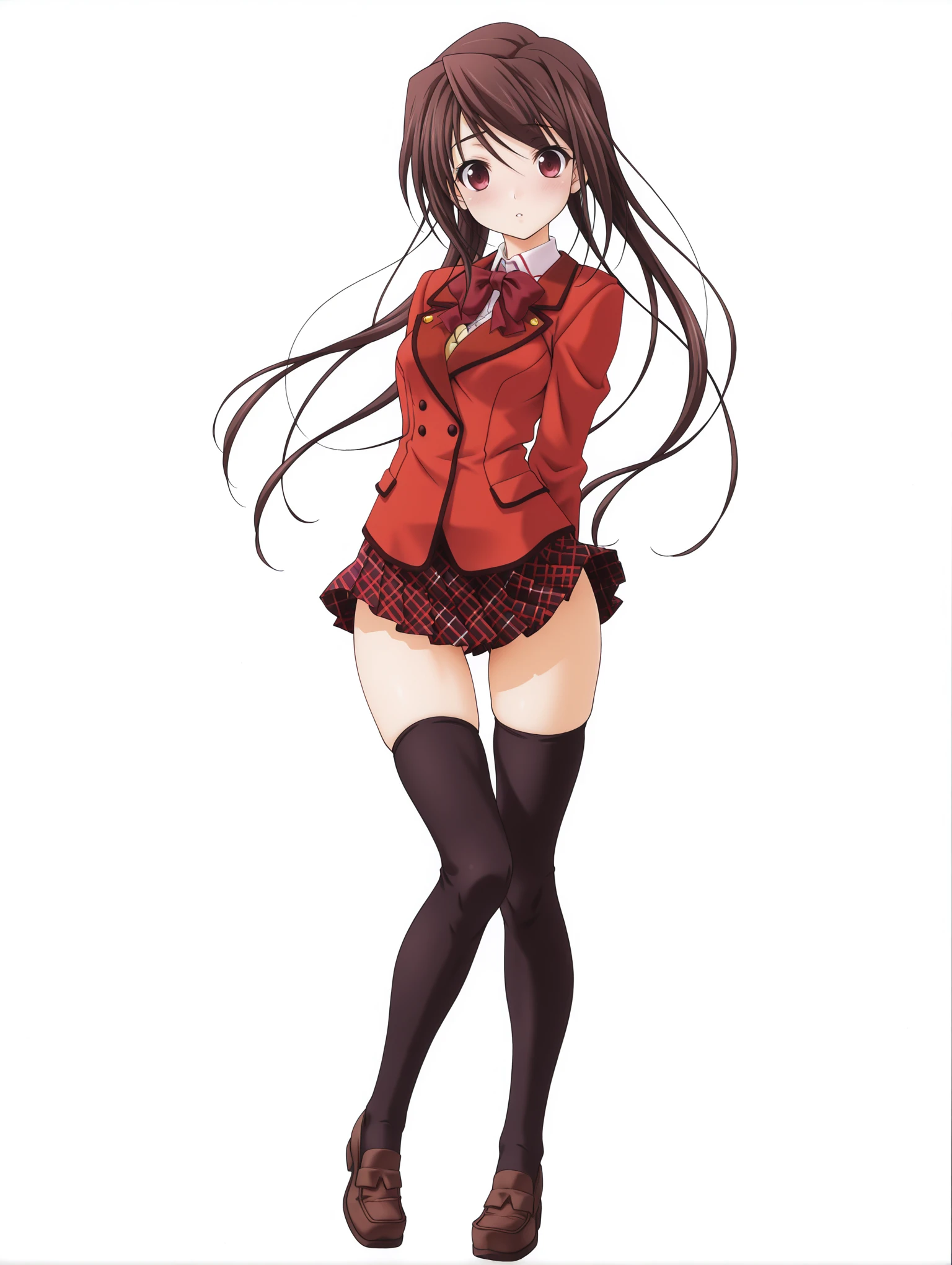 masterpiece,best quality,amazing quality,1girl,solo,
<lora:hina_asuka_ilxl_v1:1>,h_as,
<lora:Fixhands_anime_bdsqlsz_V1:1>,
white_background,simple_background,standing,blazer,red plaid skirt,black_thighhighs,looking_at_viewer,full body,