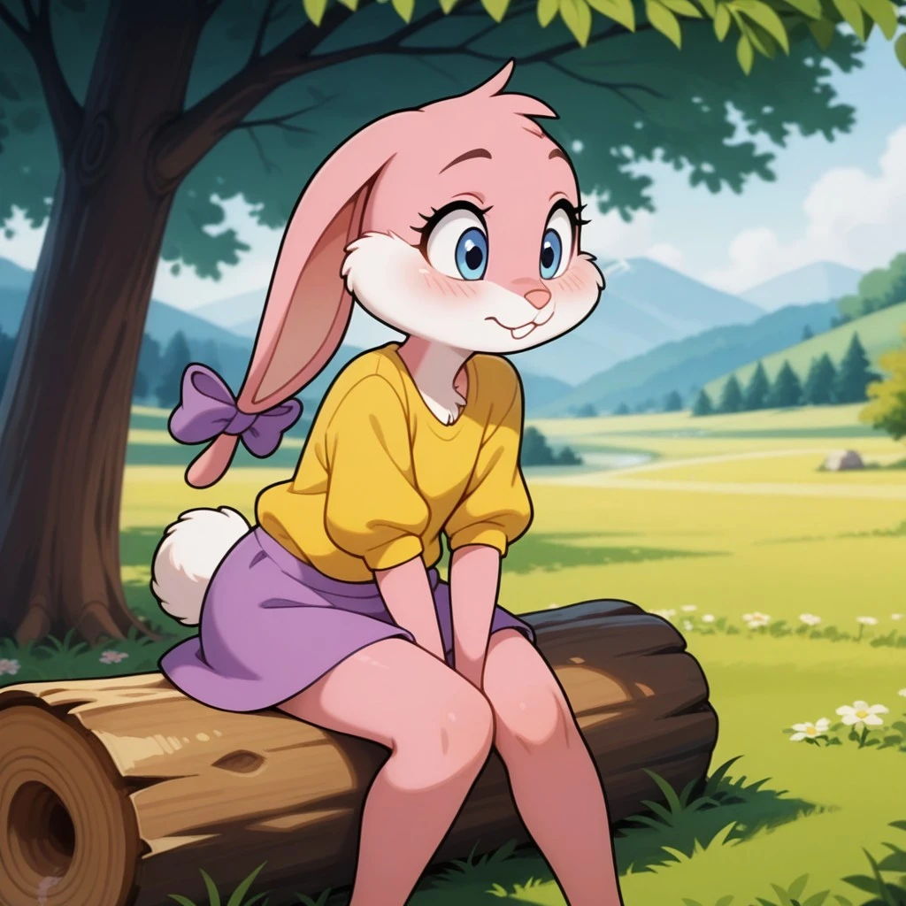 concept art solo, cute, gap, cute butt, tight body, Hopps, Babs, Cream, bunny, girl, eyes open, Pink eyelids, rabbit teeth, pink nose, pink body, pink head, pink ears, pink legs, white cheeks, white feet, white tail, ears drooping, lop-eared, ?????, nude, standing, modest, thoughtful, naive, sexy pose, ?????? pose,Perspective)),(Full-Length Shot:1.3),(Cinematic:1.3), (AS-YoungV2:1.3),
masterpiece, high quality, best quality, manga style, anime style, 8k, 4k, texture, intricate, detailed background, 3d fluffy, long fuzzy fur, forest, nature, daylight, butterflies, hot body, body blush,
solo, solo focus, pov, looking at viewer