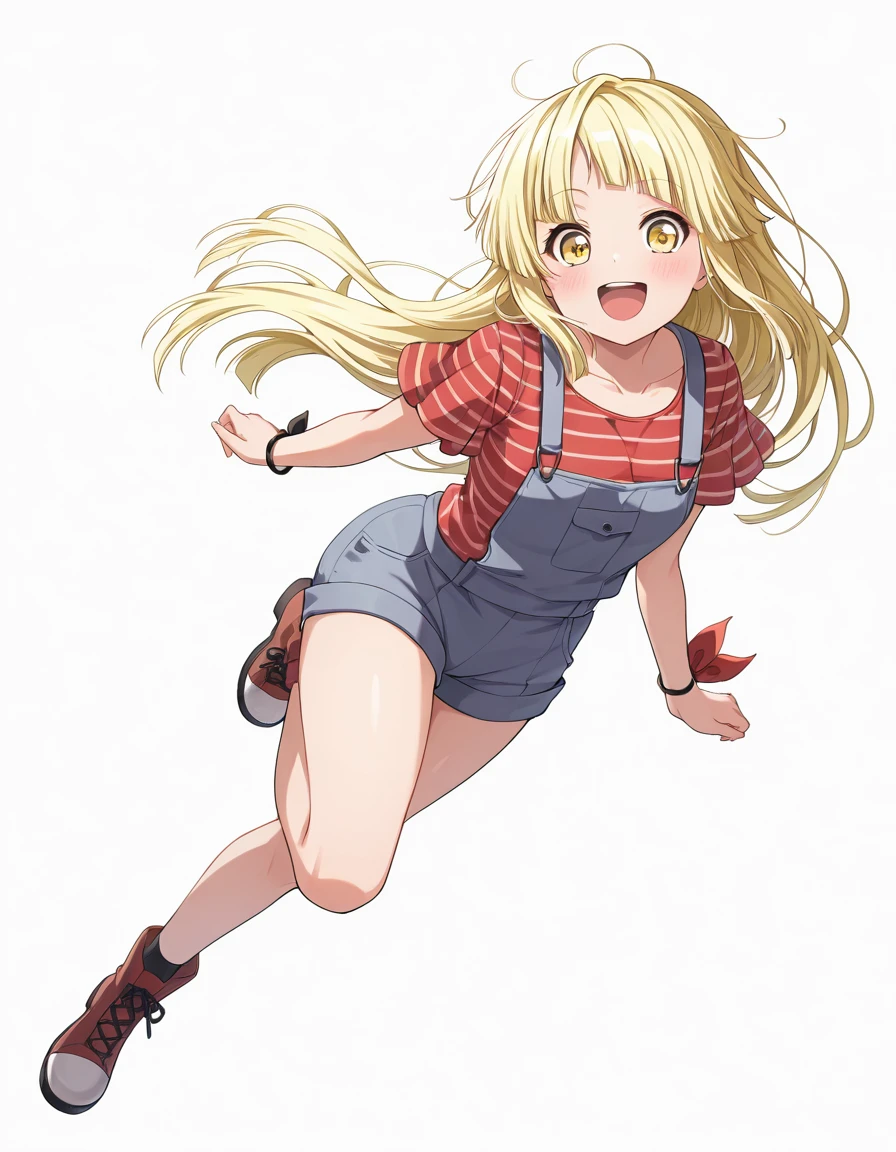 , (nsfw), ((beautiful)), ((masterpiece)), ((best quality)), (extremely detailed face), perfect lighting, highres, 8k, wallpaper, backlit, (absurdres), (ultra detailed, 8K, ultra highres:1.2), BREAK,(RED Ribbon on HAIRband:1.2),smile,navel,groin,denim shorts,loose clothes,shirt pull,shorts pull,A fashionable female ,dressed in a casual yet stylish outfit,browsed the racks of clothes at the department store. She hummed a tune to herself as she examined the various accessories and small items on display. Her outfit consisted of a pair of ripped denim shorts paired with a loose, camisole and a pair of sneakers. She accessorized with a small, silver bracelet on her wrist. As she shopped, the girl couldn't help but be drawn to the various colorful and glittering items in the store. She picked up a pair of cute, heart-shaped earrings and a matching necklace,admiring them in the bright, fluorescent lighting,Ichigo Hoshimiya (Aikatsu!),from below,squatting,groin_focus,Blonde_HAIR