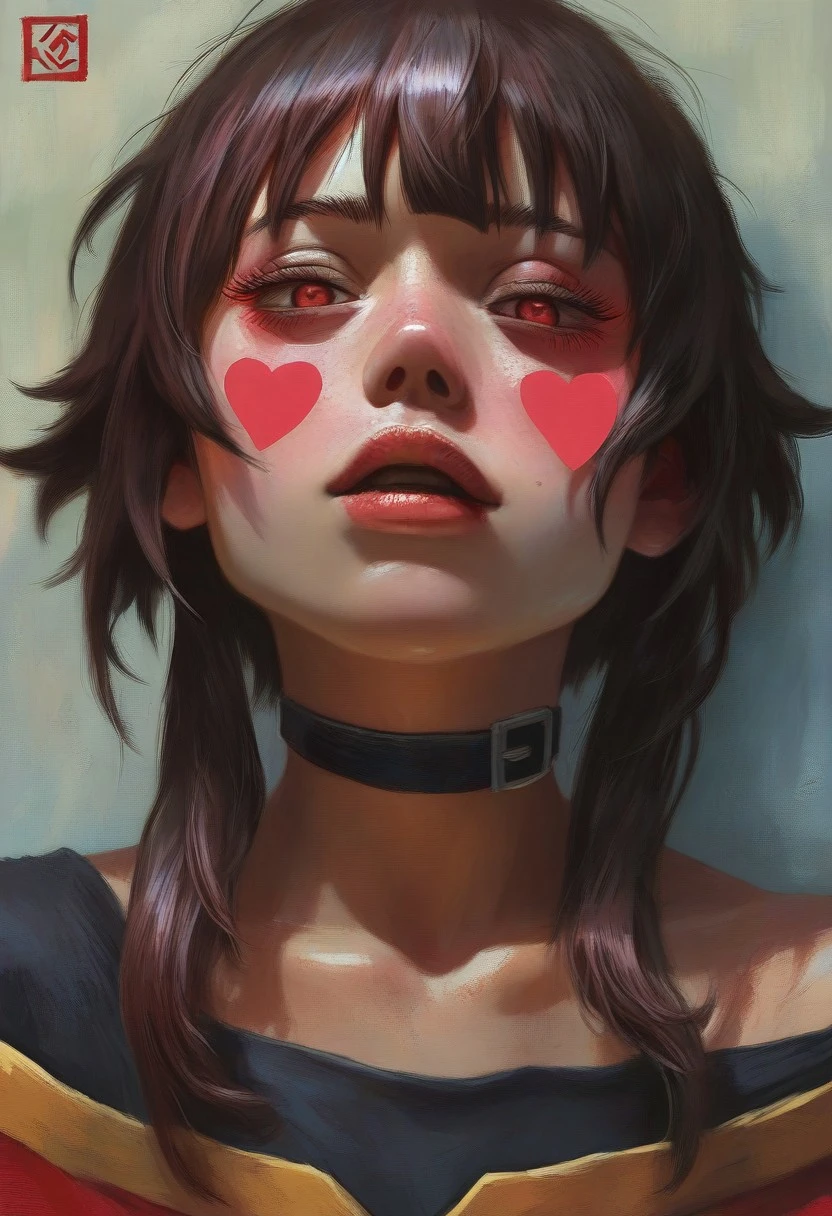 Femmes_ST, masterpiece, best quality, very aesthetic, high resolution, ultra-detailed, absurdres, newest, extremely detailed eyes, Megumin, realistic