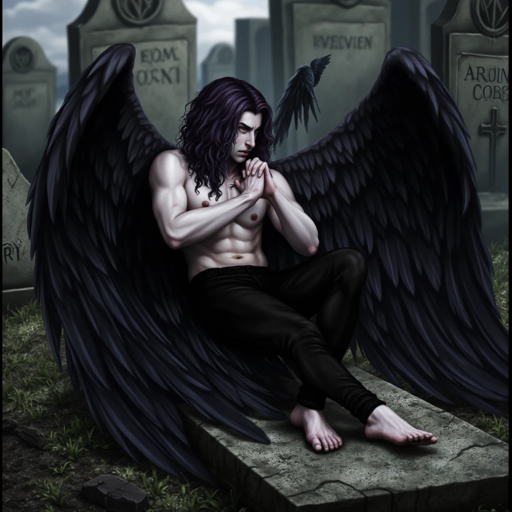 The Fallen Angel Painting style by (Alexandre Cabanel) F1D + XL + Illu